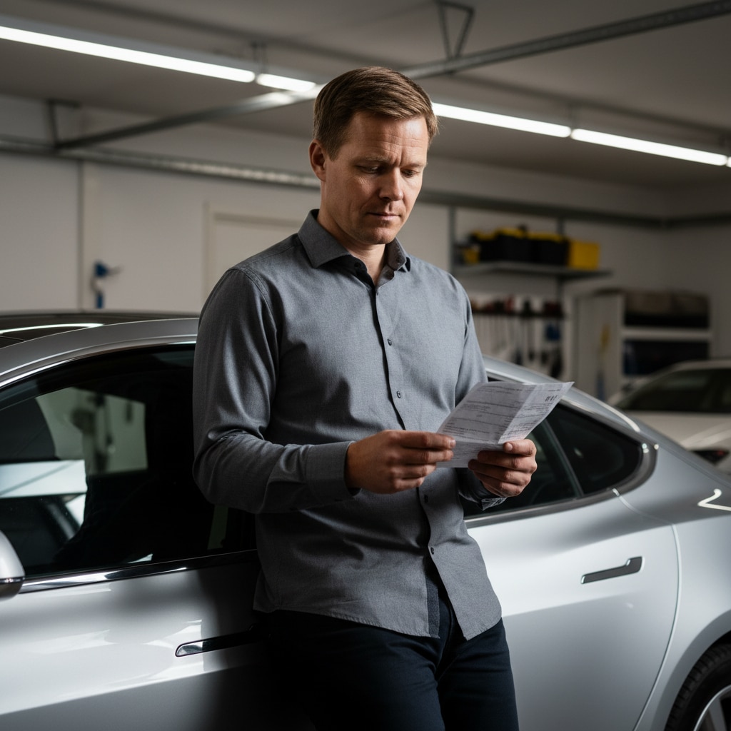 Tero silmäilee omaa autoverolappua